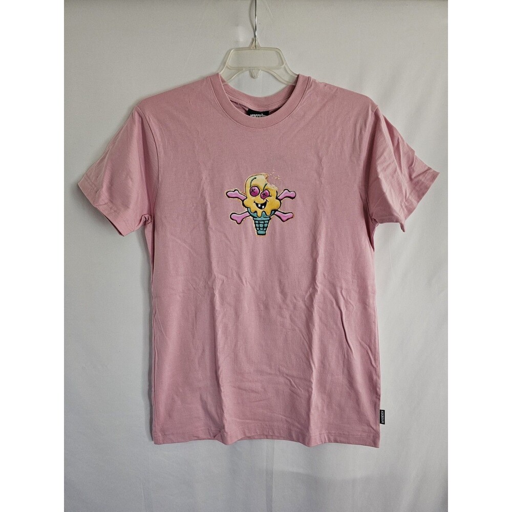 Icecream Shirt Pink Melted Cone Graphic Short Sleeve T Shirt Mens Size Medium